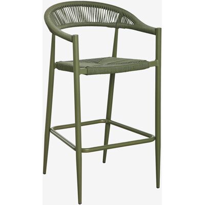 SKLUM Sgabello Alto Da Giardino 75 Cm In Alluminio E Rattan Sintetico Amatria SKLUM Sgabello Alto Da Giardino 75 Cm In Alluminio E Rattan Sintetico Amatria