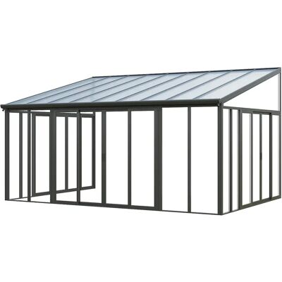 Unique Veranda In Alluminio E Policarbonato Con Protezione Uv 20,9 M² Antracite - Mathilda Unique Veranda In Alluminio E Policarbonato Con Protezione Uv 20,9 M² Antracite - Mathilda
