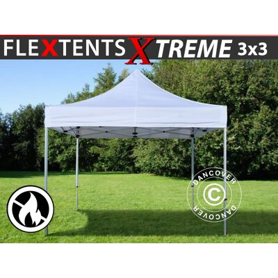 DANCOVER - Gazebo Pieghevole Gazebo Rapido Flextents Xtreme 50 3x3m Bianco, DANCOVER - Gazebo Pieghevole Gazebo Rapido Flextents Xtreme 50 3x3m Bianco,