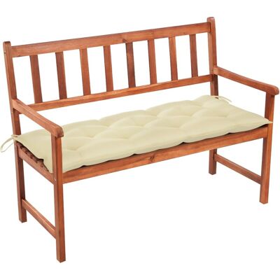 HELLOSHOP26 Panchina Da Giardino Arredo Esterno Per Patio Terrazzo Con Cuscino 120 Cm Legno Massello Di Acacia 020011356 HELLOSHOP26 Panchina Da Giardino Arredo Esterno Per Patio Terrazzo Con Cuscino 120 Cm Legno Massello Di Acacia 020011356