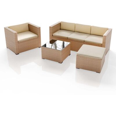 Juskys Set Da Giardino In Polyrattan Punta Cana Crema, Sabbia L Set Da Esterno Per Un Massimo Di 4 Persone Materiale Resistente Juskys Set Da Giardino In Polyrattan Punta Cana Crema, Sabbia L Set Da Esterno Per Un Massimo Di 4 Persone Materiale Resistente