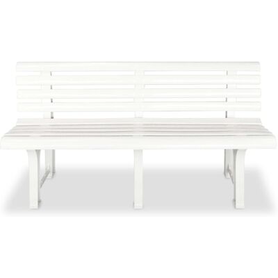 Panchina da Giardino in plastica vidaXL 145 cm - Seduta esterna Panchina da Giardino in plastica vidaXL 145 cm - Seduta esterna