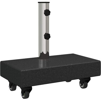 HELLOSHOP26 Base Rettangolare Per Ombrellone Con Ruote Pratica Per Giardino O Patio 45 X 25 X 45 Cm In Granito Nero 020058857 HELLOSHOP26 Base Rettangolare Per Ombrellone Con Ruote Pratica Per Giardino O Patio 45 X 25 X 45 Cm In Granito Nero 020058857
