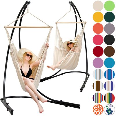Amanka Supporto Amaca Con Xxl Sedia Sospesa 360° Poltrona Dondolo Giardino Grigio Amanka Supporto Amaca Con Xxl Sedia Sospesa 360° Poltrona Dondolo Giardino Grigio
