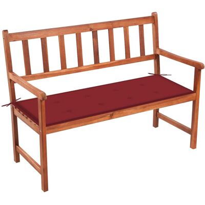 HELLOSHOP26 Panchina Da Giardino Arredamento Da Patio Esterno Terrazzo Con Cuscino 120 Cm Legno Massello Di Acacia 020011396 HELLOSHOP26 Panchina Da Giardino Arredamento Da Patio Esterno Terrazzo Con Cuscino 120 Cm Legno Massello Di Acacia 020011396