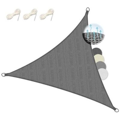 SCORPIO Vela Parasole Rettangolare Impermeabile Per Patio, Giardino E Piscina – Resistente Ai Raggi Uv – Grigio Scuro, 3 X 4 X 5 M SCORPIO Vela Parasole Rettangolare Impermeabile Per Patio, Giardino E Piscina – Resistente Ai Raggi Uv – Grigio Scuro, 3 X 4 X 5 M