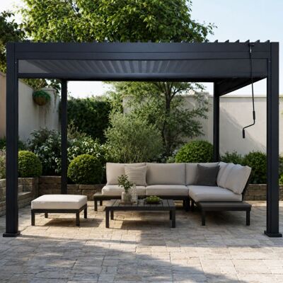 SAN MARCO Pergola Bioclimatica Manuale 4x3 Mt Per Giardino Senza Tende SAN MARCO Pergola Bioclimatica Manuale 4x3 Mt Per Giardino Senza Tende