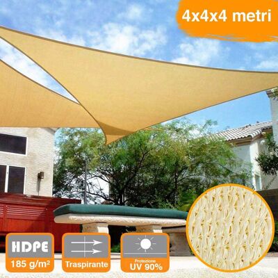 Bakaji 400x400cm Tenda Triangolare per Giardino - Resistente ai raggi UV Bakaji 400x400cm Tenda Triangolare per Giardino - Resistente ai raggi UV