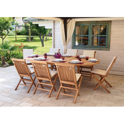 MALIGI HOME Tavolo Ovale Allungabile In Teak 180/240x120 Cm Mg/toronto Legno Teak MALIGI HOME Tavolo Ovale Allungabile In Teak 180/240x120 Cm Mg/toronto Legno Teak