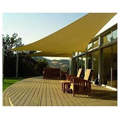 BLINKY Rete Parasole Emily Beige Triangolare 3x3x3mt BLINKY Rete Parasole Emily Beige Triangolare 3x3x3mt