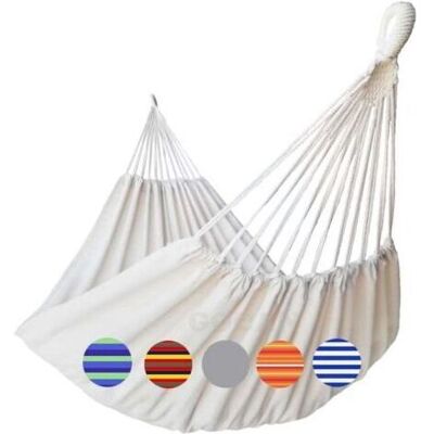 BARKBUSTERS Hamac Double Pour 2 Personnes,extra Large,220x150cm,longueur Totale 330 Cm,charge Maximale 300 Kg,en Toile De Coton BARKBUSTERS Hamac Double Pour 2 Personnes,extra Large,220x150cm,longueur Totale 330 Cm,charge Maximale 300 Kg,en Toile De Coton