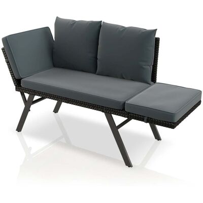 Juskys Panca Multifunzionale In Polyrattan Calvia Nero Grigio Crema Nero Grigio Divano Da Giardino In Polyrattan Resistente Alle Intemperie Con Funzione Lettino Juskys Panca Multifunzionale In Polyrattan Calvia Nero Grigio Crema Nero Grigio Divano Da Giardino In Polyrattan Resistente Alle Intemperie Con Funzione Lettino