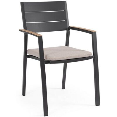 BIZZOTTO Sedia Da Giardino Bolzano Zefiro 58,5x55,5 Alluminio Antracite BIZZOTTO Sedia Da Giardino Bolzano Zefiro 58,5x55,5 Alluminio Antracite