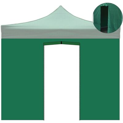 Evergreen Telo Laterale 3x2m Verde Impermeabile Con Porta Avvolgibile Per Gazebo Richiudibile 3x3mt Evergreen Telo Laterale 3x2m Verde Impermeabile Con Porta Avvolgibile Per Gazebo Richiudibile 3x3mt