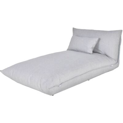 Home Deluxe Lettino Da Esterno Riga - Alluminio Grigio Chiaro Home Deluxe Lettino Da Esterno Riga - Alluminio Grigio Chiaro
