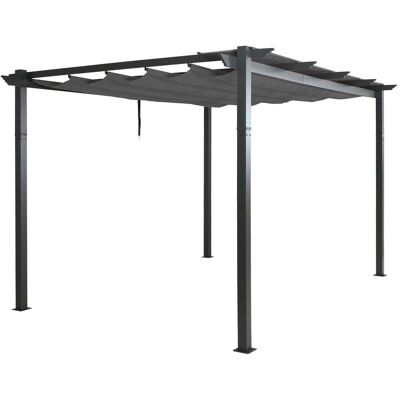 DÉCOSHOP26 Pergola Da Giardino In Alluminio 3x4 M Con Tetto Scorrevole Regolabile Protezione Uv50+ Telaio Da 8 Cm Colore Antracite 040009582 DÉCOSHOP26 Pergola Da Giardino In Alluminio 3x4 M Con Tetto Scorrevole Regolabile Protezione Uv50+ Telaio Da 8 Cm Colore Antracite 040009582