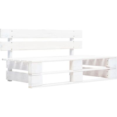 vidaXL Panchina da giardino Bianco Legno di pino resistente Fascino rustico vidaXL Panchina da giardino Bianco Legno di pino resistente Fascino rustico