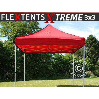 DANCOVER - Gazebo Pieghevole Gazebo Rapido Flextents Xtreme 60 3x3m Rosso DANCOVER - Gazebo Pieghevole Gazebo Rapido Flextents Xtreme 60 3x3m Rosso