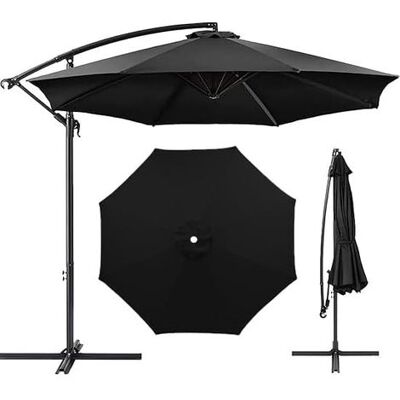 SANS MARQUE Umbrella Cloth Replacement Parasol Canopy, 7ft/9ft/10ft Garden Cover, Washable Patio Canopy(red,9ft 8ribs)(black,10ft 8ribs) SANS MARQUE Umbrella Cloth Replacement Parasol Canopy, 7ft/9ft/10ft Garden Cover, Washable Patio Canopy(red,9ft 8ribs)(black,10ft 8ribs)