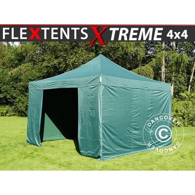 DANCOVER Gazebo Pieghevole Gazebo Rapido Flextents Xtreme 50 4x4m Verde, DANCOVER Gazebo Pieghevole Gazebo Rapido Flextents Xtreme 50 4x4m Verde,