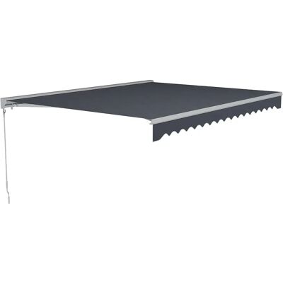 Unique Tendone Esterno Motorizzato Con Semi-cassonetto 3 X 2,5 M Antracite - Cofana Unique Tendone Esterno Motorizzato Con Semi-cassonetto 3 X 2,5 M Antracite - Cofana