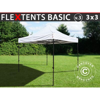 Dancover Gazebo pieghevole Bianco FleXtents Basic v.3 - Tenda pieghevole Dancover Gazebo pieghevole Bianco FleXtents Basic v.3 - Tenda pieghevole