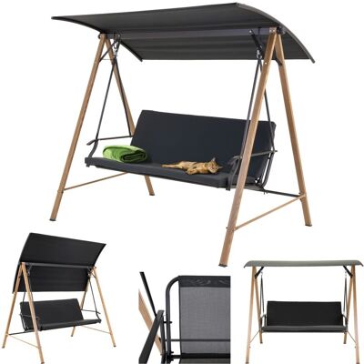 OEM Altalena Da Giardino A Dondolo Autoportante A 3 Posti In Acciaio Con Cuscino E Tettuccio. OEM Altalena Da Giardino A Dondolo Autoportante A 3 Posti In Acciaio Con Cuscino E Tettuccio.