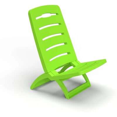 BICA Spiaggina Plastica Pieghevole: Sedia Mare Giardino Verde BICA Spiaggina Plastica Pieghevole: Sedia Mare Giardino Verde