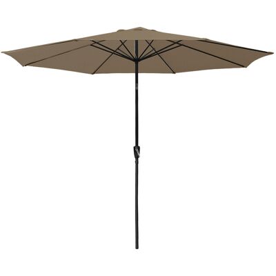 HAPPY GARDEN Hapuna Ombrello Rotondo Dritto Diametro 3,30m Taupe HAPPY GARDEN Hapuna Ombrello Rotondo Dritto Diametro 3,30m Taupe