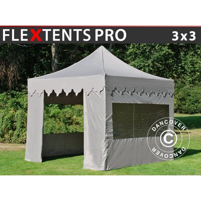 Dancover Gazebo Pieghevole FleXtents PRO Marocco 3x3 m Latte - Tenda Pieghevole Dancover Gazebo Pieghevole FleXtents PRO Marocco 3x3 m Latte - Tenda Pieghevole