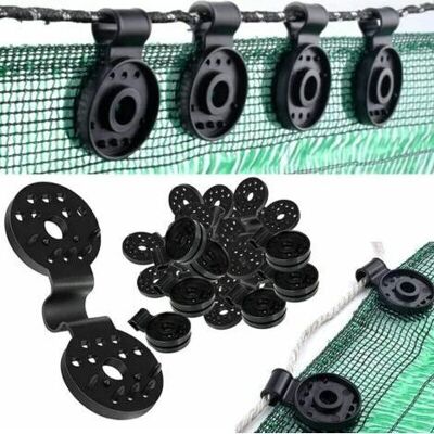 ABYSSE Confezione Da 100 Clip Per Vele Parasole, Clip Di Fissaggio Per Teloni, Clip Speciale Con Occhiello In Plastica, Clip Di Fissaggio Resistenti Ai Raggi Uv Per Schermi Per La Privacy, Per Tessuti Di Rec ABYSSE Confezione Da 100 Clip Per Vele Parasole, Clip Di Fissaggio Per Teloni, Clip Speciale Con Occhiello In Plastica, Clip Di Fissaggio Resistenti Ai Raggi Uv Per Schermi Per La Privacy, Per Tessuti Di Rec
