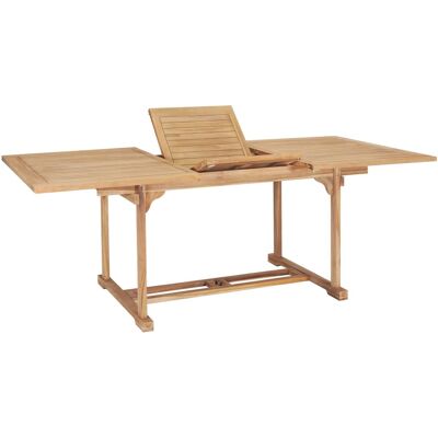 vidaXL Tavolo da giardino estensibile 150-200x100x75 cm legno di teak massiccio vidaXL Tavolo da giardino estensibile 150-200x100x75 cm legno di teak massiccio