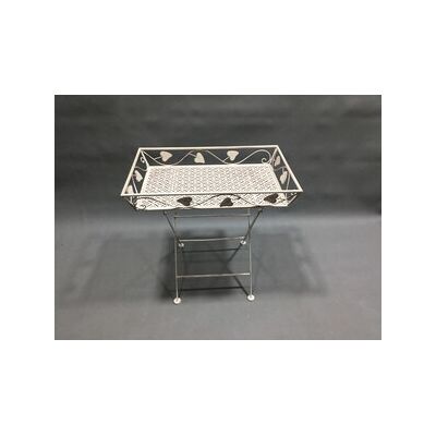MARCA C Tavolo 63x40x60cm Bianco Antico Epoque MARCA C Tavolo 63x40x60cm Bianco Antico Epoque
