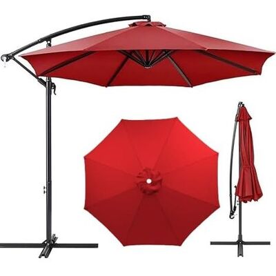 SANS MARQUE Umbrella Cloth Replacement Parasol Canopy, 7ft/9ft/10ft Garden Cover, Washable Patio Canopy(red,9ft 8ribs)(red,7ft 6ribs) SANS MARQUE Umbrella Cloth Replacement Parasol Canopy, 7ft/9ft/10ft Garden Cover, Washable Patio Canopy(red,9ft 8ribs)(red,7ft 6ribs)