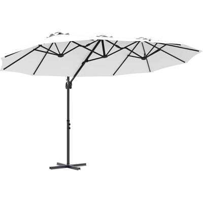 HELLOSHOP26 Ampio Ombrellone Da Esterno Inclinabile 372 X 198 X 243 Cm Design Moderno Resistente Ai Raggi Uv In Robusto Poliestere Colore Sabbia 020058747 HELLOSHOP26 Ampio Ombrellone Da Esterno Inclinabile 372 X 198 X 243 Cm Design Moderno Resistente Ai Raggi Uv In Robusto Poliestere Colore Sabbia 020058747
