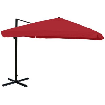 DÉCOSHOP26 Ombrellone A Braccio Laterale 3 X 4 M Diametro Circa 5 M In Poliestere E Alluminio 26 Kg Bordeaux Con Mantovana Girevole Senza Base 040007986 DÉCOSHOP26 Ombrellone A Braccio Laterale 3 X 4 M Diametro Circa 5 M In Poliestere E Alluminio 26 Kg Bordeaux Con Mantovana Girevole Senza Base 040007986
