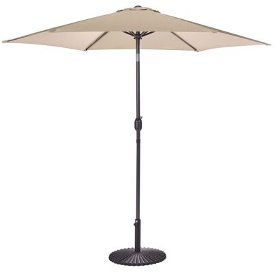 BELIANI Ombrellone Da Giardino Color Mocca 270 Cm Varese BELIANI Ombrellone Da Giardino Color Mocca 270 Cm Varese