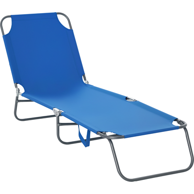 Zone Lettino Prendisole, Pieghevole, Schienale Regolabile, Struttura Metallica Anti-ruggine, 187 X 55 X 24, Blu Zone Lettino Prendisole, Pieghevole, Schienale Regolabile, Struttura Metallica Anti-ruggine, 187 X 55 X 24, Blu