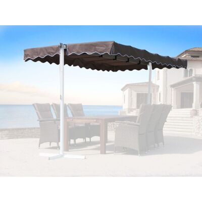 QUICK-STAR Ersatzdach Standmarkise Dubai 375 X 225 Cm Markise Taupe / Beigegrau Ral 7006 QUICK-STAR Ersatzdach Standmarkise Dubai 375 X 225 Cm Markise Taupe / Beigegrau Ral 7006