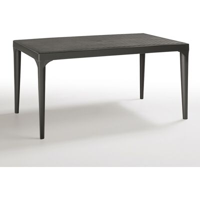 BICA Tavolo Da Esterno Rettangolare 150x90cm Giardino Bar Ristorante Oslo - Nero BICA Tavolo Da Esterno Rettangolare 150x90cm Giardino Bar Ristorante Oslo - Nero