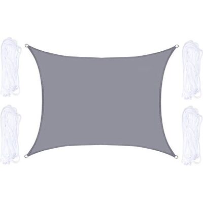 BARKBUSTERS Age Sun Life Voile D'Ombrage Rectangulaire, Résistant Et Respirant Pour Jardin Terrasse Camping Fête Piscine, Anti Uv, Avec Corde (2x3m, Gris) BARKBUSTERS Age Sun Life Voile D'Ombrage Rectangulaire, Résistant Et Respirant Pour Jardin Terrasse Camping Fête Piscine, Anti Uv, Avec Corde (2x3m, Gris)