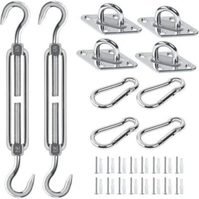 URSUS Kit Di Fissaggio Per Ombrelloni E Vele Ombreggianti, Kit Di Fissaggio In Acciaio Inox Per Ombrelloni E Vele Ombreggianti Per Triangoli, Quadrati E Rettangoli, Accessori Di Fissaggio Per Ombrelloni E V URSUS Kit Di Fissaggio Per Ombrelloni E Vele Ombreggianti, Kit Di Fissaggio In Acciaio Inox Per Ombrelloni E Vele Ombreggianti Per Triangoli, Quadrati E Rettangoli, Accessori Di Fissaggio Per Ombrelloni E V