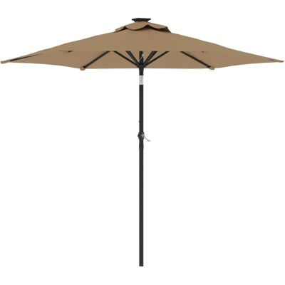 HELLOSHOP26 Ombrellone Da Giardino Inclinabile Con Manovella 225 X 225 X 212 Cm Poliestere Color Tortora 020056368 HELLOSHOP26 Ombrellone Da Giardino Inclinabile Con Manovella 225 X 225 X 212 Cm Poliestere Color Tortora 020056368