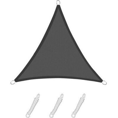 ABYSSE Vela Parasole Triangolare 3,6 X 3,6 X 3,6 M, Colore Grafite, Materiale Impermeabile, Protezione Uv Al 95%, Per Uso Esterno, Giardino, Terrazzo E Piscina. ABYSSE Vela Parasole Triangolare 3,6 X 3,6 X 3,6 M, Colore Grafite, Materiale Impermeabile, Protezione Uv Al 95%, Per Uso Esterno, Giardino, Terrazzo E Piscina.