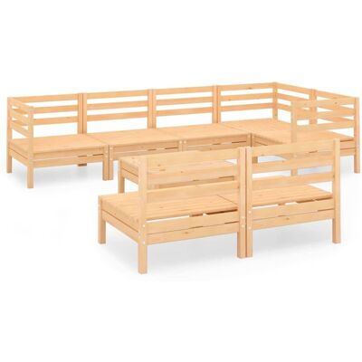 vidaXL Set di Giardino - Marrone - Garden Lounge Set vidaXL Set di Giardino - Marrone - Garden Lounge Set