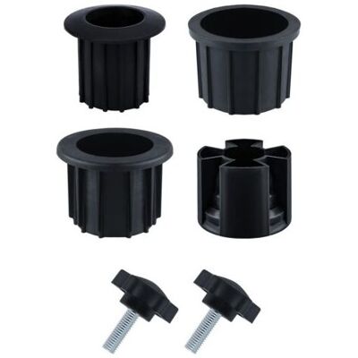 SCORPIO Set Di 6 Supporti Per Ombrellone, Accessori Per Supporto Ombrellone Con Cavo Di Fissaggio Nero, Per Tavolo Da Patio, Balcone, Giardino (nero) SCORPIO Set Di 6 Supporti Per Ombrellone, Accessori Per Supporto Ombrellone Con Cavo Di Fissaggio Nero, Per Tavolo Da Patio, Balcone, Giardino (nero)