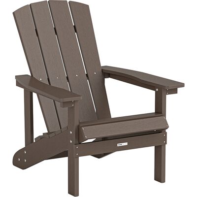 Home Deluxe Sedia Da Giardino Farea - Nero-marrone Home Deluxe Sedia Da Giardino Farea - Nero-marrone