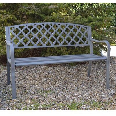 PAPILLON - Panchina In Ghisa Midland Cm.128x56x85h Grigio Arredo Giardino Esterno PAPILLON - Panchina In Ghisa Midland Cm.128x56x85h Grigio Arredo Giardino Esterno