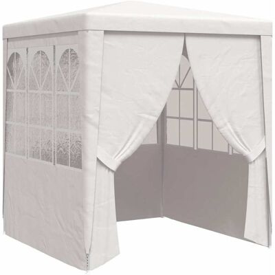 tenda da festa professionale vidaXL con pareti laterali 2m Bianca Gazebo esterno - Tenda di festa tenda da festa professionale vidaXL con pareti laterali 2m Bianca Gazebo esterno - Tenda di festa