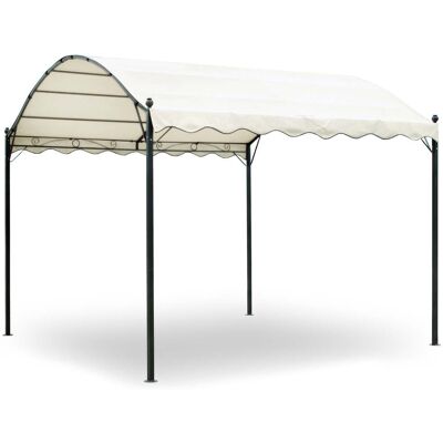 Morel - Gazebo Da Giardino 3x4m In Ferro Boston Bianco Morel - Gazebo Da Giardino 3x4m In Ferro Boston Bianco